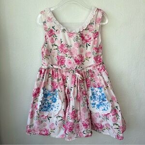 SweetHoney Girls Floral Dress Roses